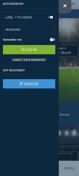 1xBet Login Mobile