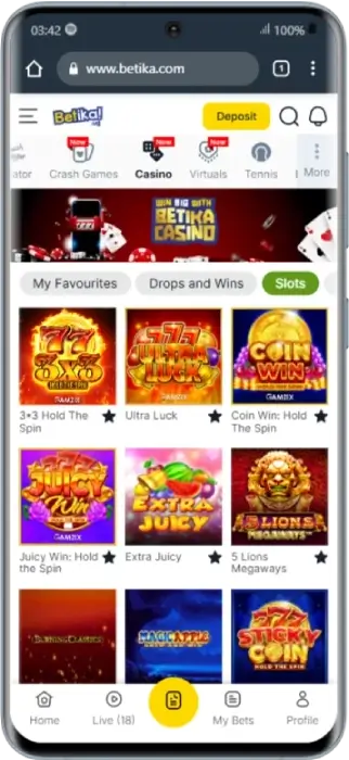 Betika Slots